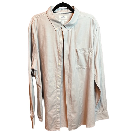 Croft & Barrow men’s button down long sleeve shirt, size XXL with front pocket - Picture 7 of 7